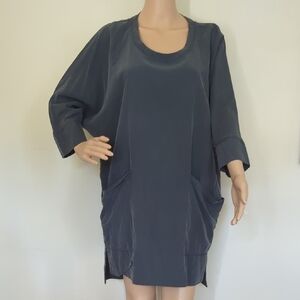 Silence + Noise Stylish Gray Tunic Dress